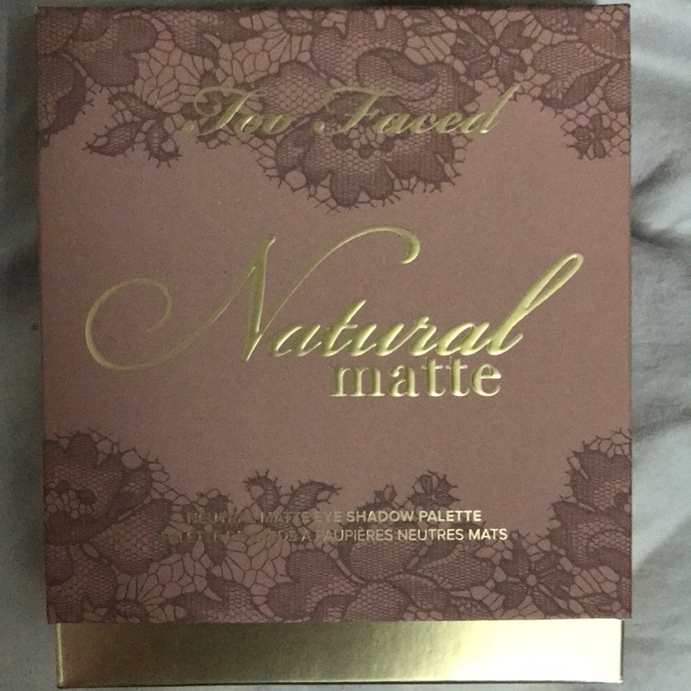 too faced natural matte eye shadow palette
